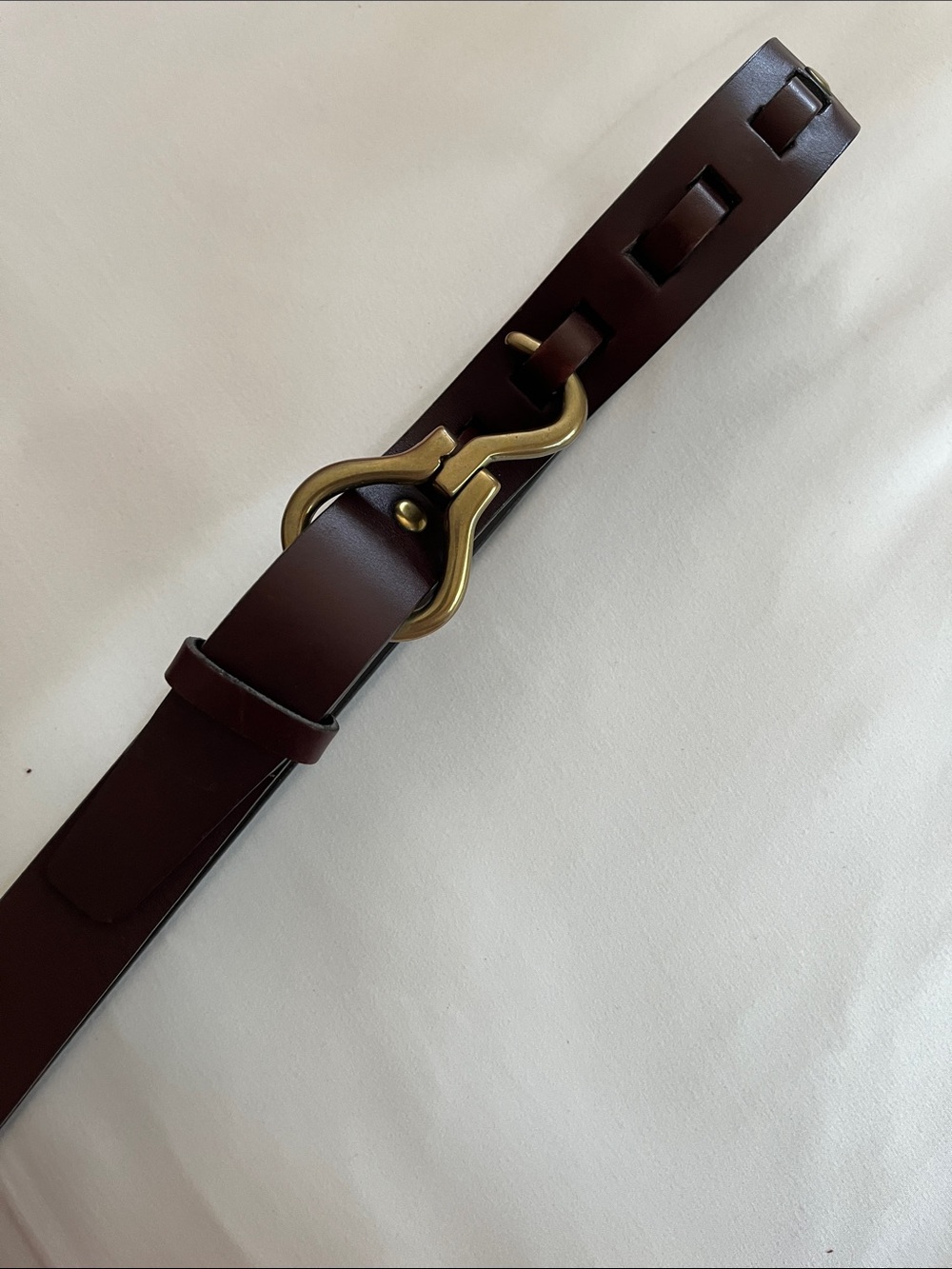 Orvis brown leather brass hoof pick belt western equestrian hand crafted 34” - Picture 6 of 16